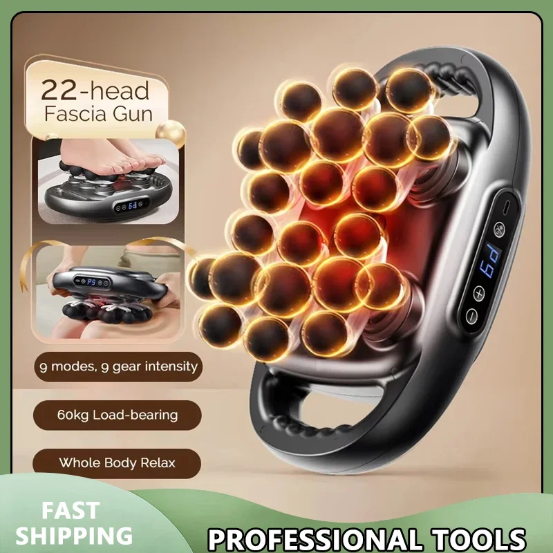 Пистолет для фасции с 22 головками, высокочастотный вибрационный массажный пистолет для тела, массажер для спины и талии, массажер для шеи, плеч, мышц Masajeador
Пистолет для фасции с 22 головками, высокочастотный вибрационный массажный пистолет для тела, массажер для спины и талии, массажер для шеи, плеч, мышц Masajeador