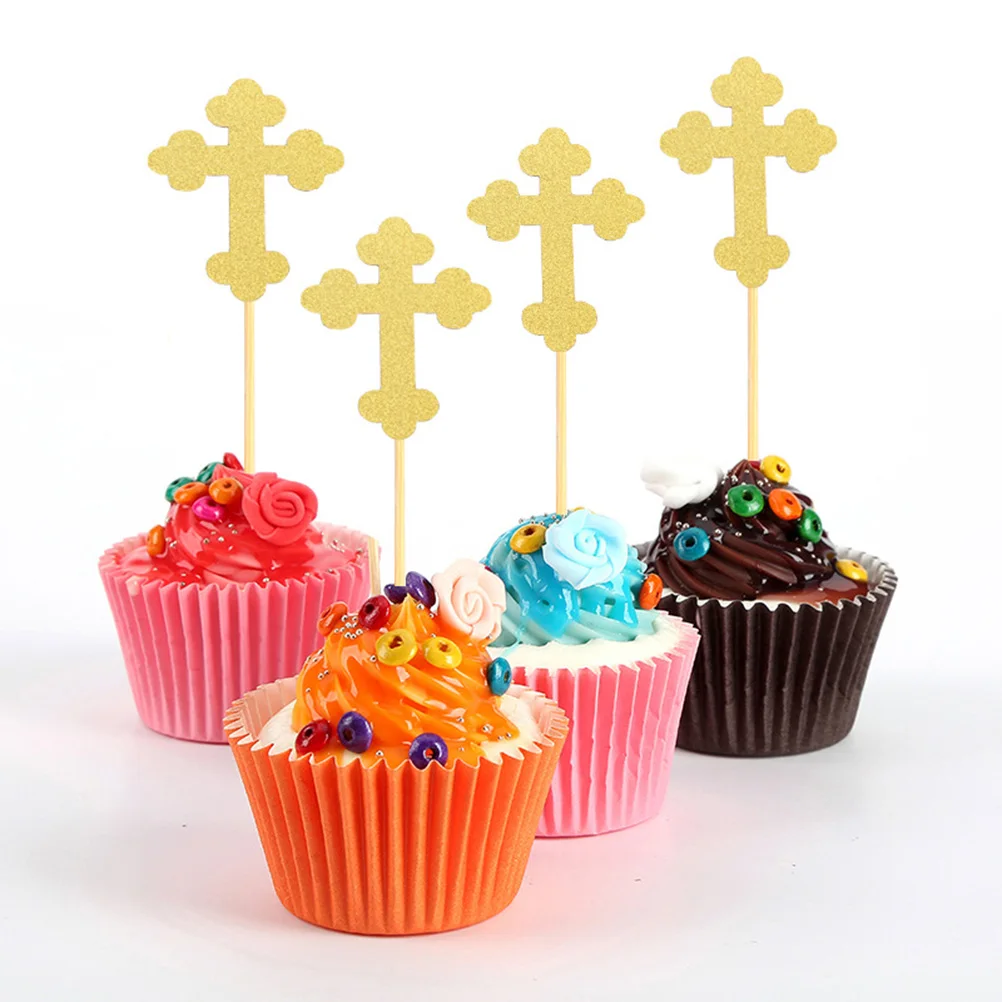 24 Pcs Cross Card Cake Toppers Cupcake Picks Decorative Paper Hat Bamboo Party Supplies Cake Decorations Festive Accessories
24 Pcs Cross Card Cake Toppers Cupcake Picks Decorative Paper Hat Bamboo Party Supplies Cake Decorations Festive Accessories
