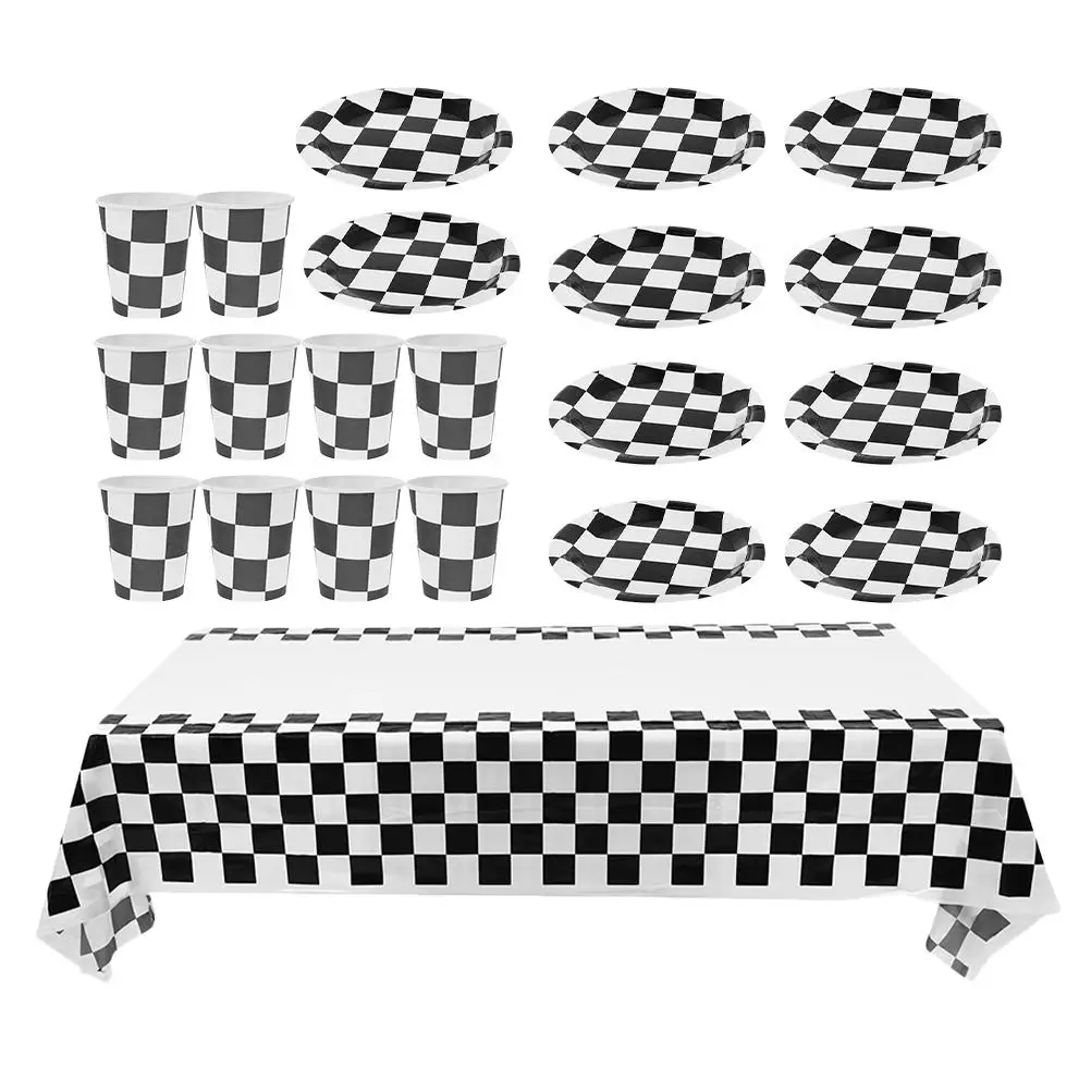 Racing Party Tableware Checkered Plates Decorate Motorcycle Birthday Decorations Cup
Racing Party Tableware Checkered Plates Decorate Motorcycle Birthday Decorations Cup