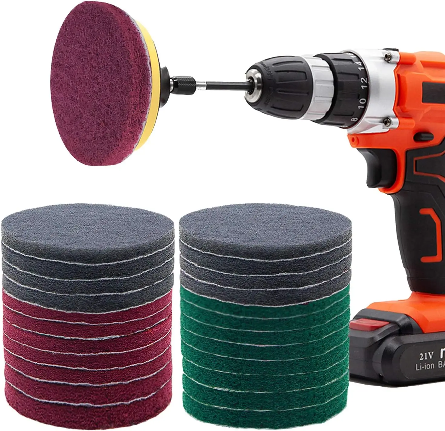 26-Piece Drill Brush Kit for Heavy-Duty Cleaning, 4-Inch Scrub Pads for Kitchen, Bathroom, Grout & More
26-Piece Drill Brush Kit for Heavy-Duty Cleaning, 4-Inch Scrub Pads for Kitchen, Bathroom, Grout & More