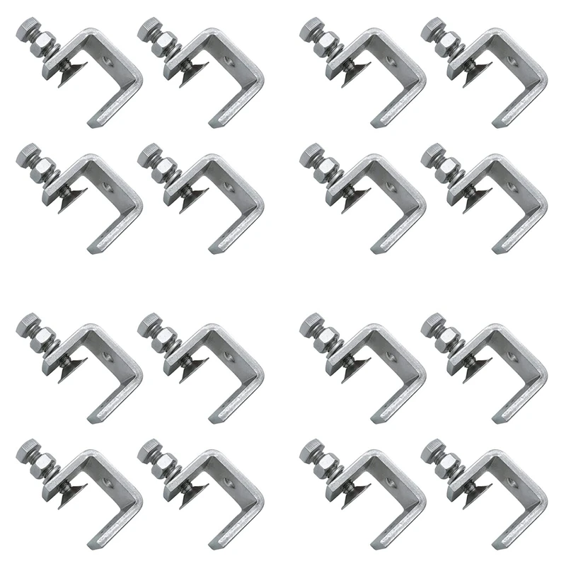 ABRU-16PCS 16-25Mm Heavy Duty Woodworking Clamp Set 304 Stainless Steel C Clamp Tiger Clamp Tools For Welding/Carpenter
ABRU-16PCS 16-25Mm Heavy Duty Woodworking Clamp Set 304 Stainless Steel C Clamp Tiger Clamp Tools For Welding/Carpenter