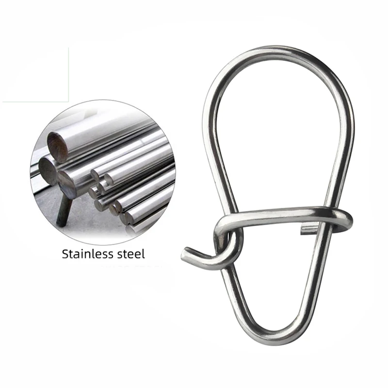100pcs Stainless Steel Hook Swivel Solid Rings Safety Snaps Fast Clip Lock Snap Connector Fishing Tackle Tool
100pcs Stainless Steel Hook Swivel Solid Rings Safety Snaps Fast Clip Lock Snap Connector Fishing Tackle Tool