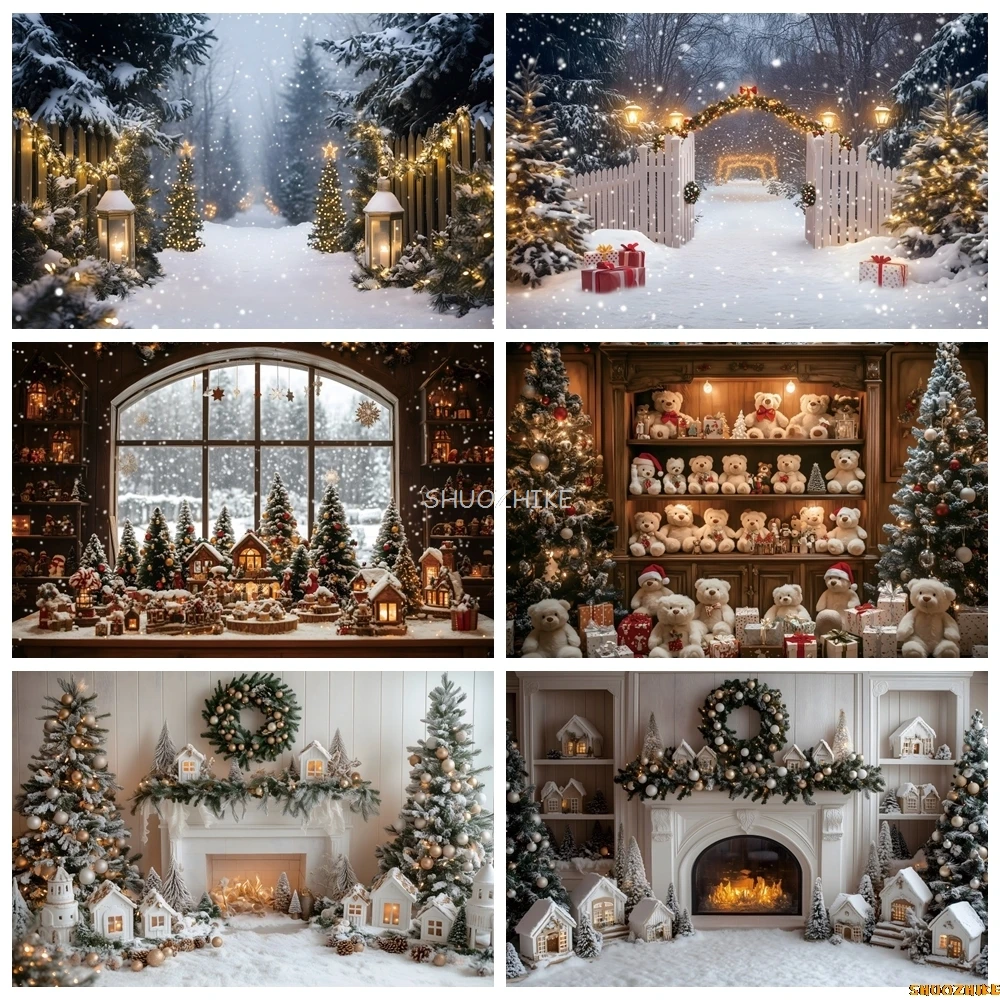 Christmas Tree Fireplace Photography Background Winter Snow Scene Xmas Kids Family Portrait Decor Backdrop Photo Studio Props
Christmas Tree Fireplace Photography Background Winter Snow Scene Xmas Kids Family Portrait Decor Backdrop Photo Studio Props