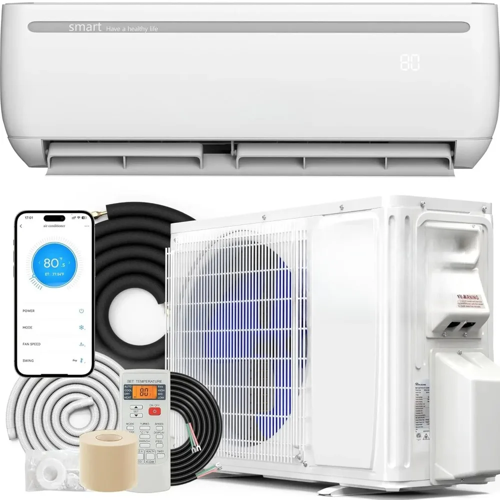 24000 BTU Mini Split Air Conditioner Heat Pump System, Wifi Enabled 18.5 SEER2 208-230V Inverter Ductless AC Cool, Customized
24000 BTU Mini Split Air Conditioner Heat Pump System, Wifi Enabled 18.5 SEER2 208-230V Inverter Ductless AC Cool, Customized