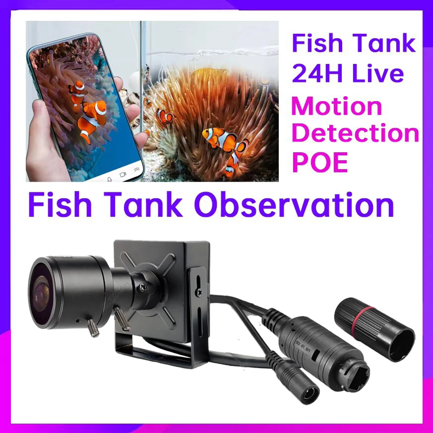 Fish Tank Observer DIY Industrial Vision Component 24H Live Home Camera Non Reflective Professional Fish Watching 2,8 мм-12 мм Poe
Fish Tank Observer DIY Industrial Vision Component 24H Live Home Camera Non Reflective Professional Fish Watching 2,8 мм-12 мм Poe