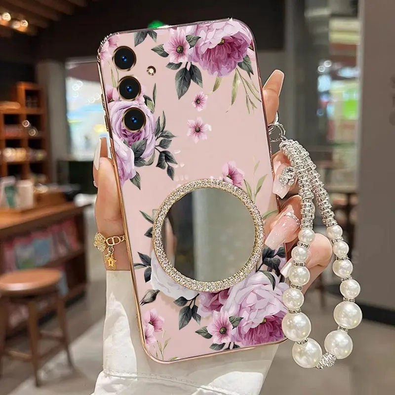 S24 Fresh Peony Stand Bracelet Plating Phone Case For Samsung S24 S25Plus S23FE S24Ultra S23 S24Plus S22 S25 S24FE S21 Cover
S24 Fresh Peony Stand Bracelet Plating Phone Case For Samsung S24 S25Plus S23FE S24Ultra S23 S24Plus S22 S25 S24FE S21 Cover