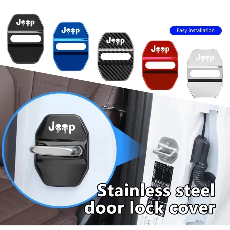 4Pcs Waterproof Anti-Rust Car Door Lock Protector for Jeep Renegade Wrangler JK JL Grand Cherokee Compass Patriot Auto Parts
4Pcs Waterproof Anti-Rust Car Door Lock Protector for Jeep Renegade Wrangler JK JL Grand Cherokee Compass Patriot Auto Parts