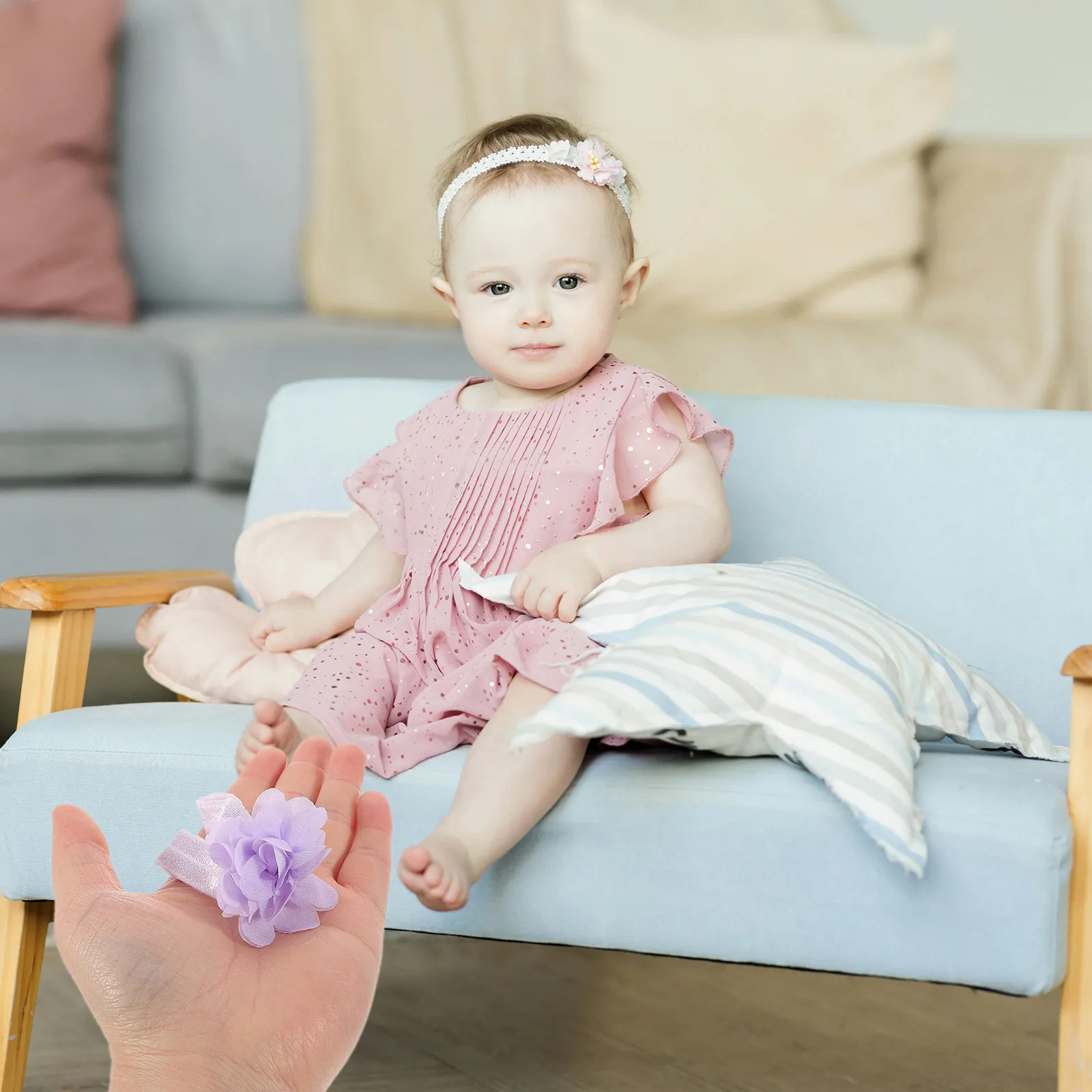4 Pairs Baby Foot B Flower Decor Elastic Chiffon Comfortable Photo Prop Barefoot S Strap Ties Girls Boys Hair Accessories
4 Pairs Baby Foot B Flower Decor Elastic Chiffon Comfortable Photo Prop Barefoot S Strap Ties Girls Boys Hair Accessories