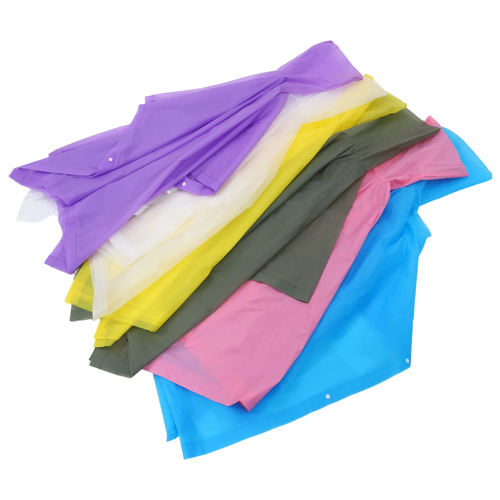 6Pcs Outdoor Portable Rain Poncho Reusable Waterproof Cape Drawstring Hoods Travel Hiking Camping Festival Emergency Survival
6Pcs Outdoor Portable Rain Poncho Reusable Waterproof Cape Drawstring Hoods Travel Hiking Camping Festival Emergency Survival