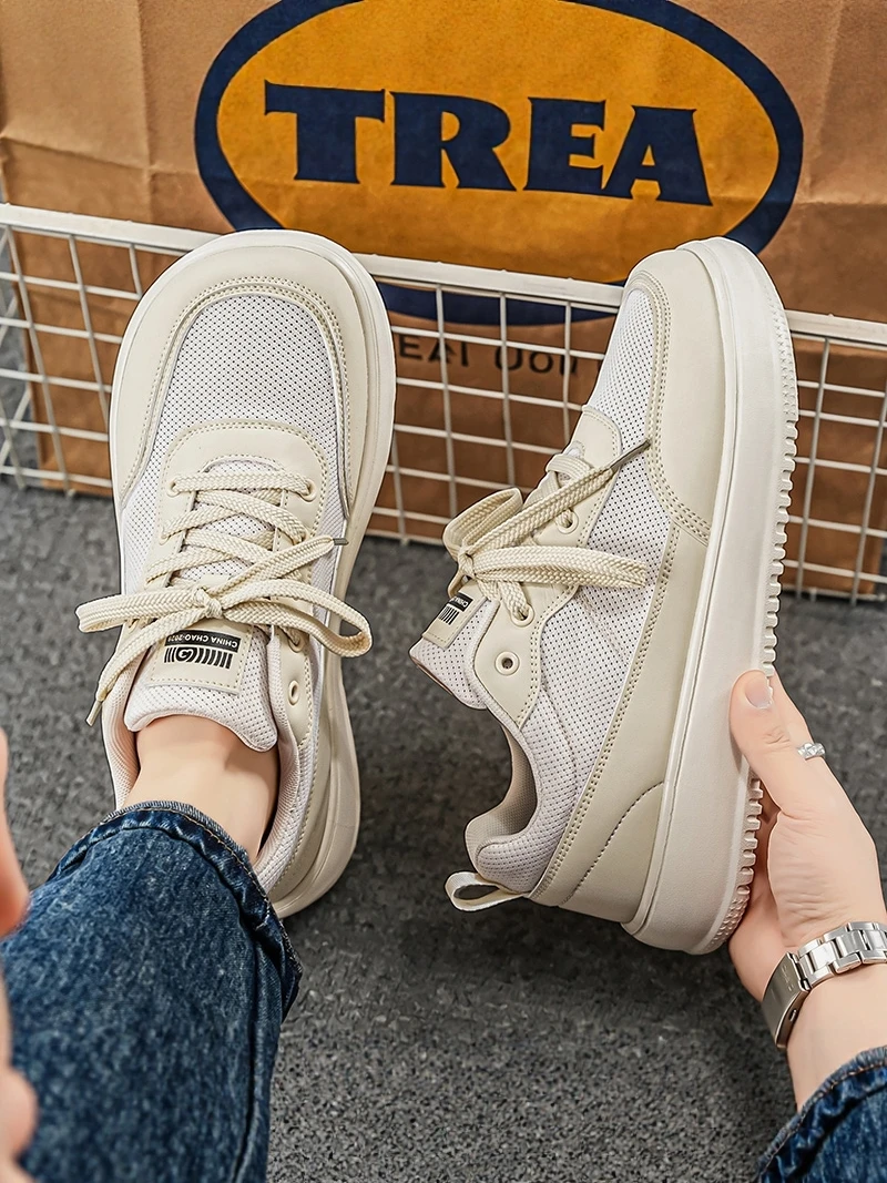 Men's Summer Breathable Mesh Wide Head Sport Shoes Thick Bottom Anti-slip Casual Board Shoes Youth Korean Version Trendy Shoes
Men's Summer Breathable Mesh Wide Head Sport Shoes Thick Bottom Anti-slip Casual Board Shoes Youth Korean Version Trendy Shoes