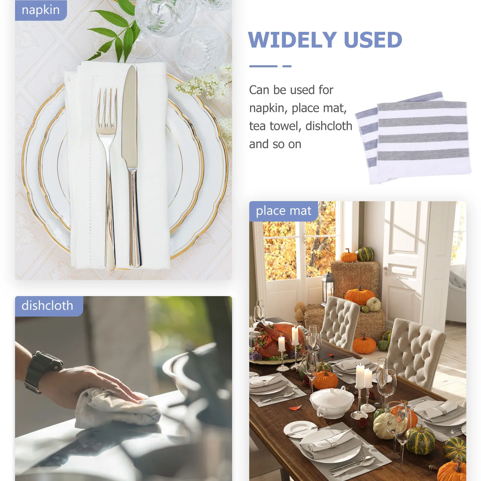 2Pcs Kitchen Cleaning Cloths Absorbent Quick-Dry Cotton Yarn Dishcloths Household Dish Towels for Effective Cleaning
2Pcs Kitchen Cleaning Cloths Absorbent Quick-Dry Cotton Yarn Dishcloths Household Dish Towels for Effective Cleaning