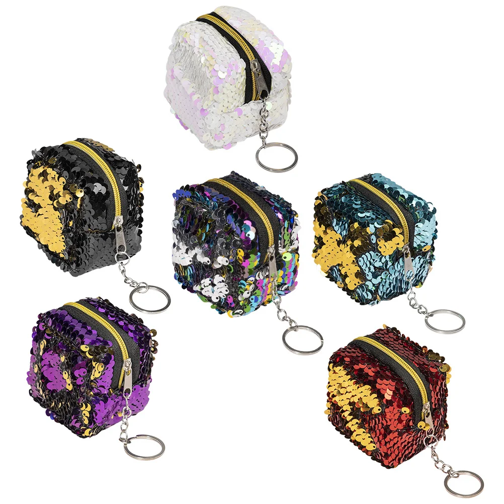 6Pcs Mini Coin Purse Short Wallet Zipper Cubic Sequin Change Pouch for Women Girls Daily Use School Shopping Gift
6Pcs Mini Coin Purse Short Wallet Zipper Cubic Sequin Change Pouch for Women Girls Daily Use School Shopping Gift