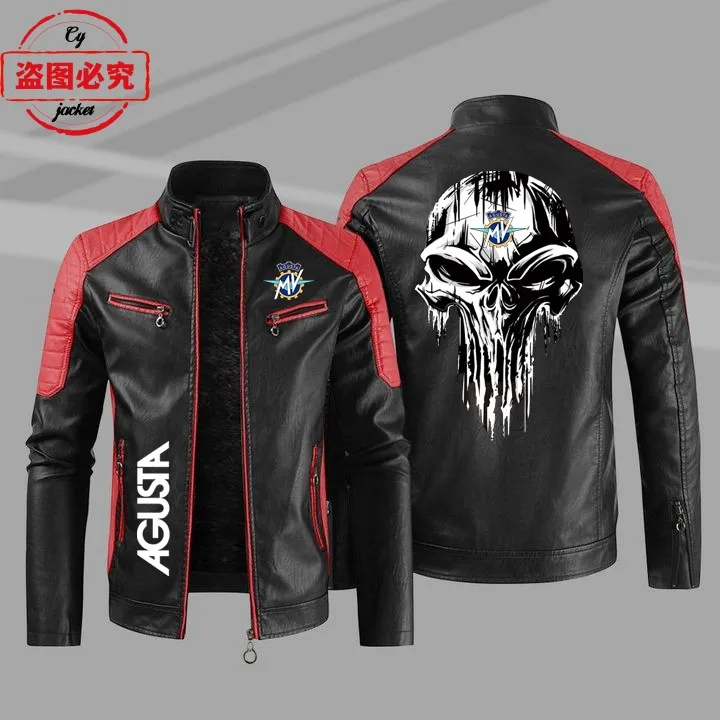 MV Agusta Motorcycle Logo Men's Jacket Vintage Washed PU Spring and Autumn Leather Jacket Windproof Autumn and Winter
MV Agusta Motorcycle Logo Men's Jacket Vintage Washed PU Spring and Autumn Leather Jacket Windproof Autumn and Winter
