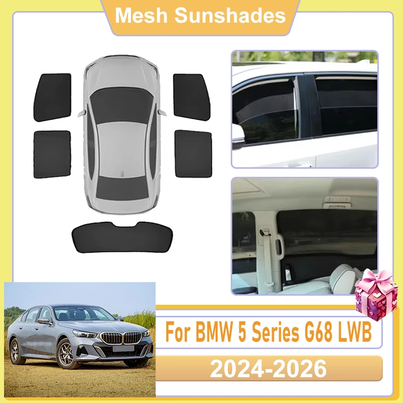 For BMW 5 Series G68 Accessories LWB 2024 2025 2026 Car Window Screen Sun Shade Covers light Shield Sun Heat Shield UV Protector
For BMW 5 Series G68 Accessories LWB 2024 2025 2026 Car Window Screen Sun Shade Covers light Shield Sun Heat Shield UV Protector
