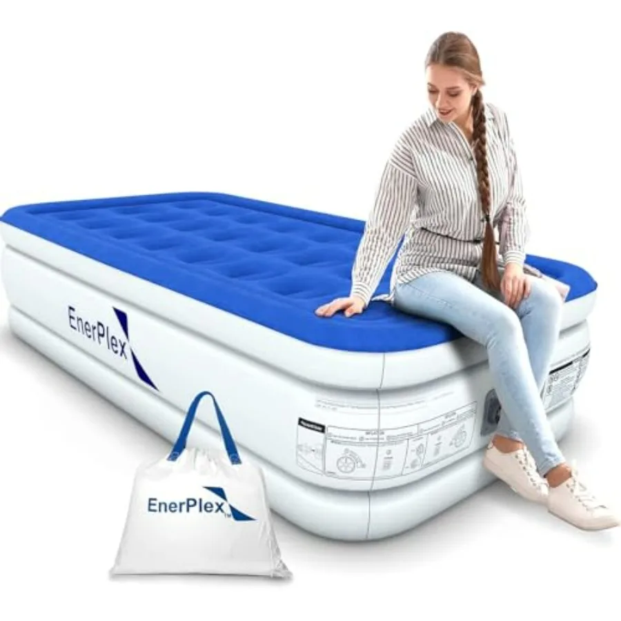 Air Mattress with Built-in Pump for Travel Home Use - PVC Material - Gray - Self-Inflating, Neck Support, Portable
Air Mattress with Built-in Pump for Travel Home Use - PVC Material - Gray - Self-Inflating, Neck Support, Portable