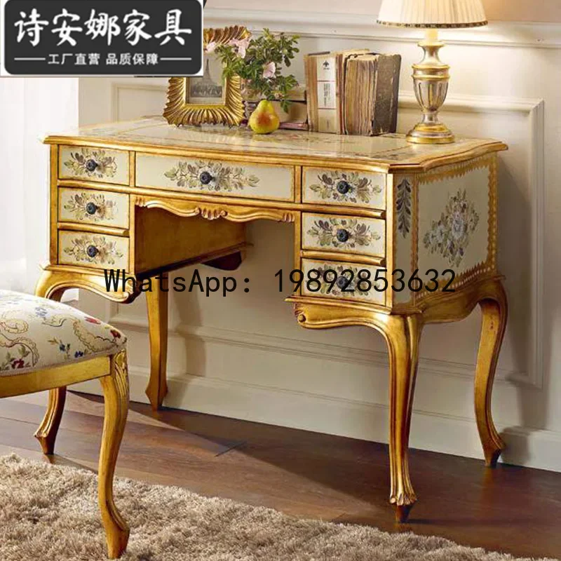 H5.15 desk chair solid wood hand carved painted computer desk home writing desk
H5.15 desk chair solid wood hand carved painted computer desk home writing desk