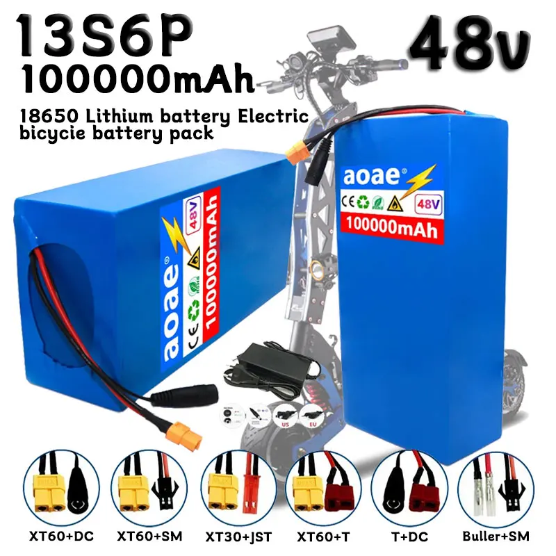 13S6P 48V 100Ah 18650 Lithium Battery Pack 1000W High Power 54.6V built-in 30A BMS for outdoor power tool backup battery
13S6P 48V 100Ah 18650 Lithium Battery Pack 1000W High Power 54.6V built-in 30A BMS for outdoor power tool backup battery