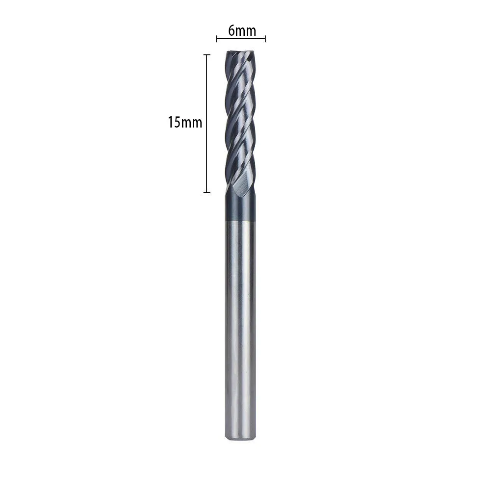 Professional End Solid Mill Carbide 4 Flute Shank Router Woodworking Accessory 6mm Dia Bits HRC45 High Quality
Professional End Solid Mill Carbide 4 Flute Shank Router Woodworking Accessory 6mm Dia Bits HRC45 High Quality