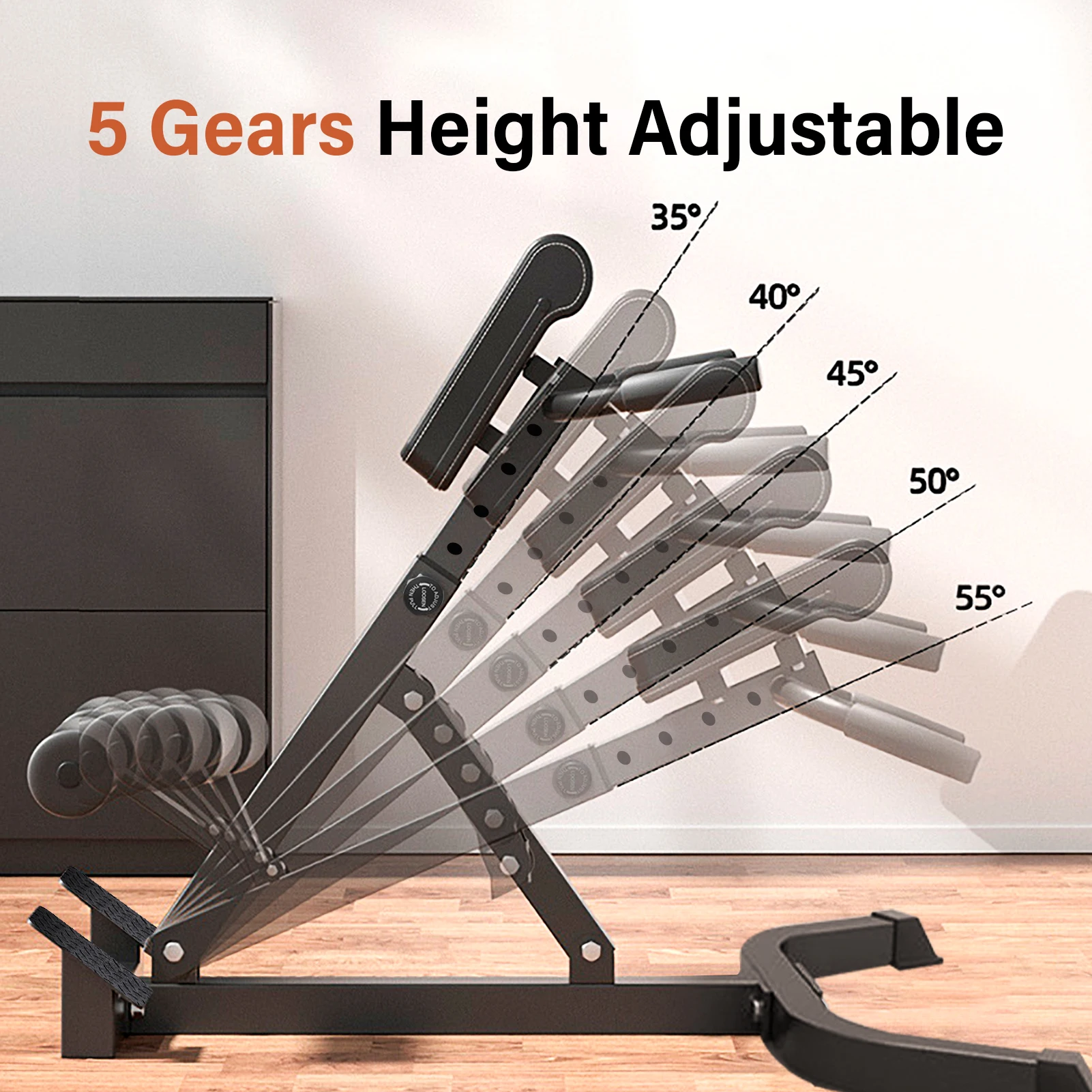 Adjustable Roman Chair for Home Gym, Folding Hyperextension Bench for Lower Back, Heavy Duty Back Extender Machine with 5-Level Height Settings, Space Saving Exercise Equipment for Glutes Abs and Hip Training
Adjustable Roman Chair for Home Gym, Folding Hyperextension Bench for Lower Back, Heavy Duty Back Extender Machine with 5-Level Height Settings, Space Saving Exercise Equipment for Glutes Abs and Hip Training