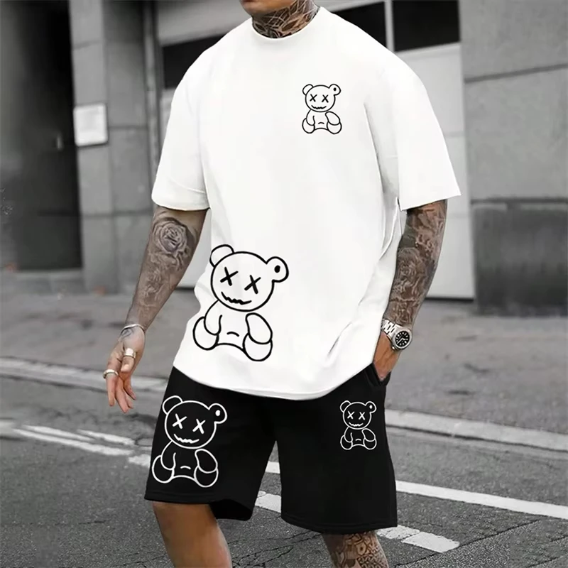 Men's Sets Animal Bear 3d Print Sports T-shirt+Short 2 Pcs Sets Casual Leisure Fitness Tops Suit Outfits Breathable Tracksuit
Men's Sets Animal Bear 3d Print Sports T-shirt+Short 2 Pcs Sets Casual Leisure Fitness Tops Suit Outfits Breathable Tracksuit