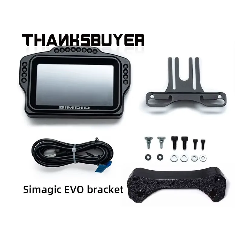 SIMDID DV480 Pro 5" Screen Dashboard Dash Display + Simagic EVO Bracket for Simagic EVO Wheel Base
SIMDID DV480 Pro 5" Screen Dashboard Dash Display + Simagic EVO Bracket for Simagic EVO Wheel Base