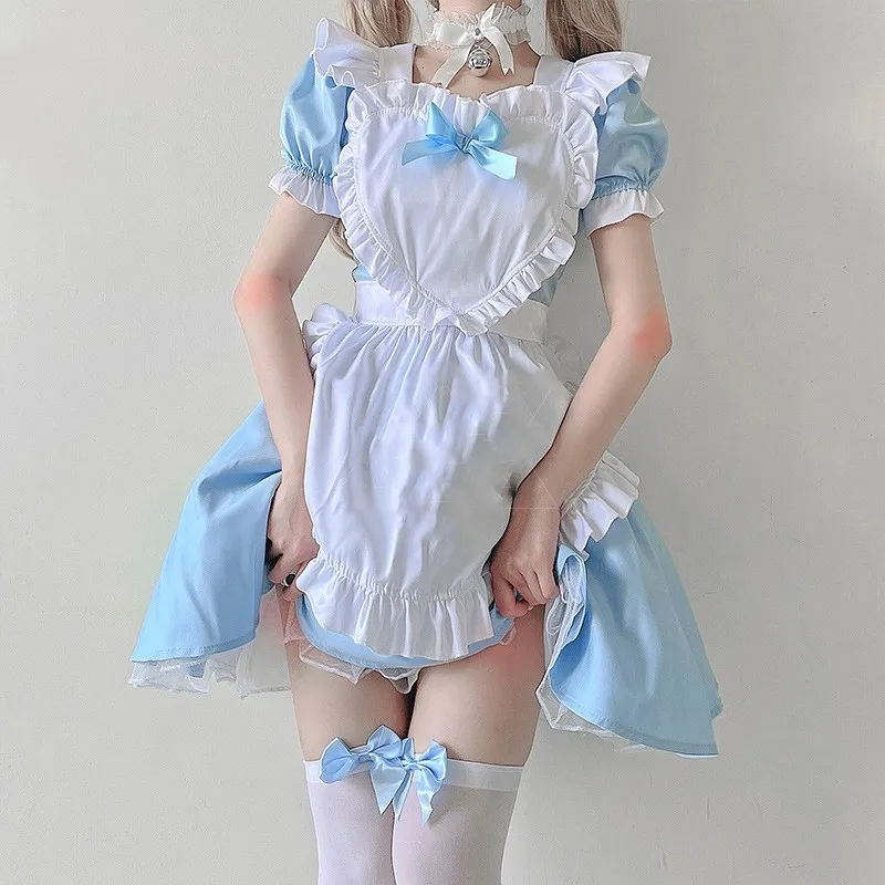 Lovely Women Maid Outfit Dress Japanese Anime Cosplay Costume Maid Uniform Apron Dress Women Sexy Lingerie Stage Uniform
Lovely Women Maid Outfit Dress Japanese Anime Cosplay Costume Maid Uniform Apron Dress Women Sexy Lingerie Stage Uniform