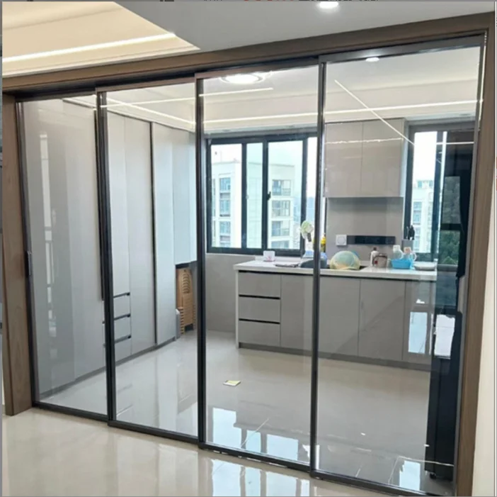 Interior Kitchen Moisture Proof and Smoke Proof Partition Door High Quality Sliding Doors Manual Aluminum Sliding Glass Doors
Interior Kitchen Moisture Proof and Smoke Proof Partition Door High Quality Sliding Doors Manual Aluminum Sliding Glass Doors