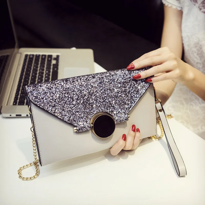 Women Envelope clutch bag Fashion shiny Clutches Chain Woman Shoulder messenger bag Party lady evening bags handbag
Women Envelope clutch bag Fashion shiny Clutches Chain Woman Shoulder messenger bag Party lady evening bags handbag