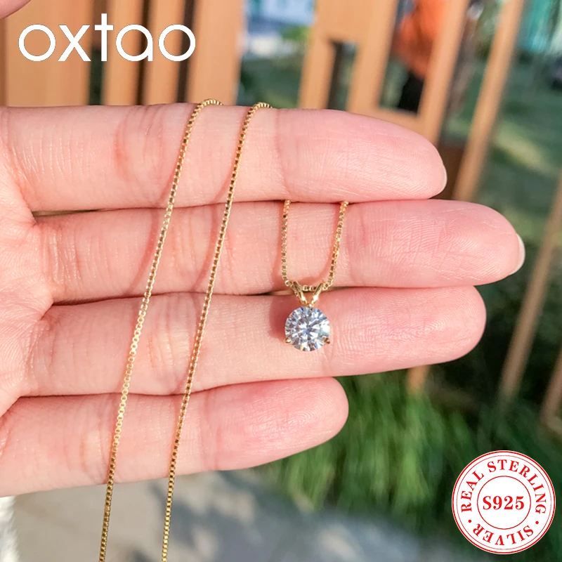 Серебряное колье OXTAO S925 с муассанитом, 8 мм, 2 карата, D VVS1, для женщин, с покрытием из белого золота 18 карат, ювелирное изделие
Серебряное колье OXTAO S925 с муассанитом, 8 мм, 2 карата, D VVS1, для женщин, с покрытием из белого золота 18 карат, ювелирное изделие