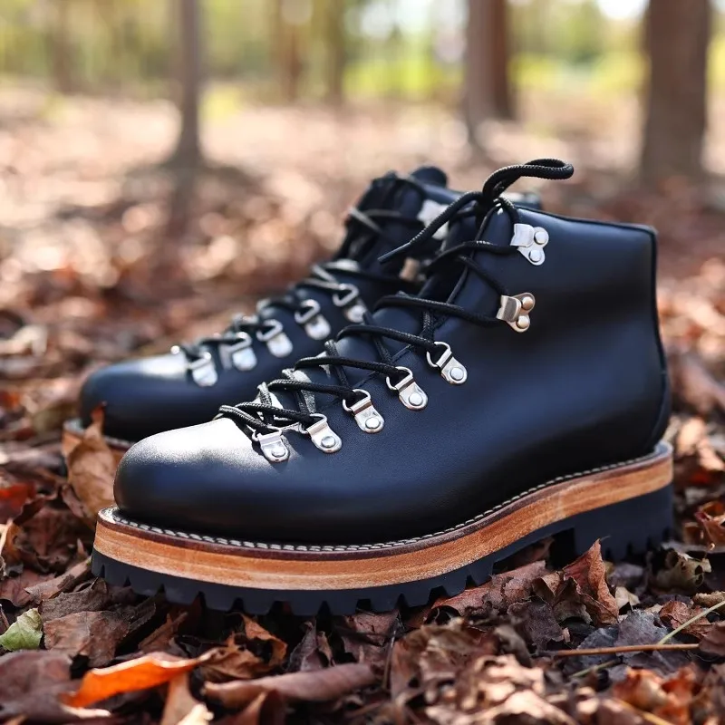 Luxury Men Safety Shoes Genuine Leather Outdoor Casual Chelsea Motorcycle Work Boots Male Vintage Hiking Thick Sole Boots
Luxury Men Safety Shoes Genuine Leather Outdoor Casual Chelsea Motorcycle Work Boots Male Vintage Hiking Thick Sole Boots