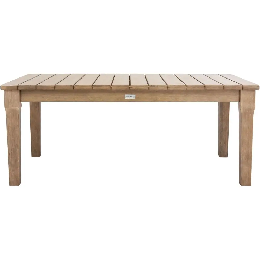 Natural Wood Outdoor Coffee Table for Patio Use
Natural Wood Outdoor Coffee Table for Patio Use