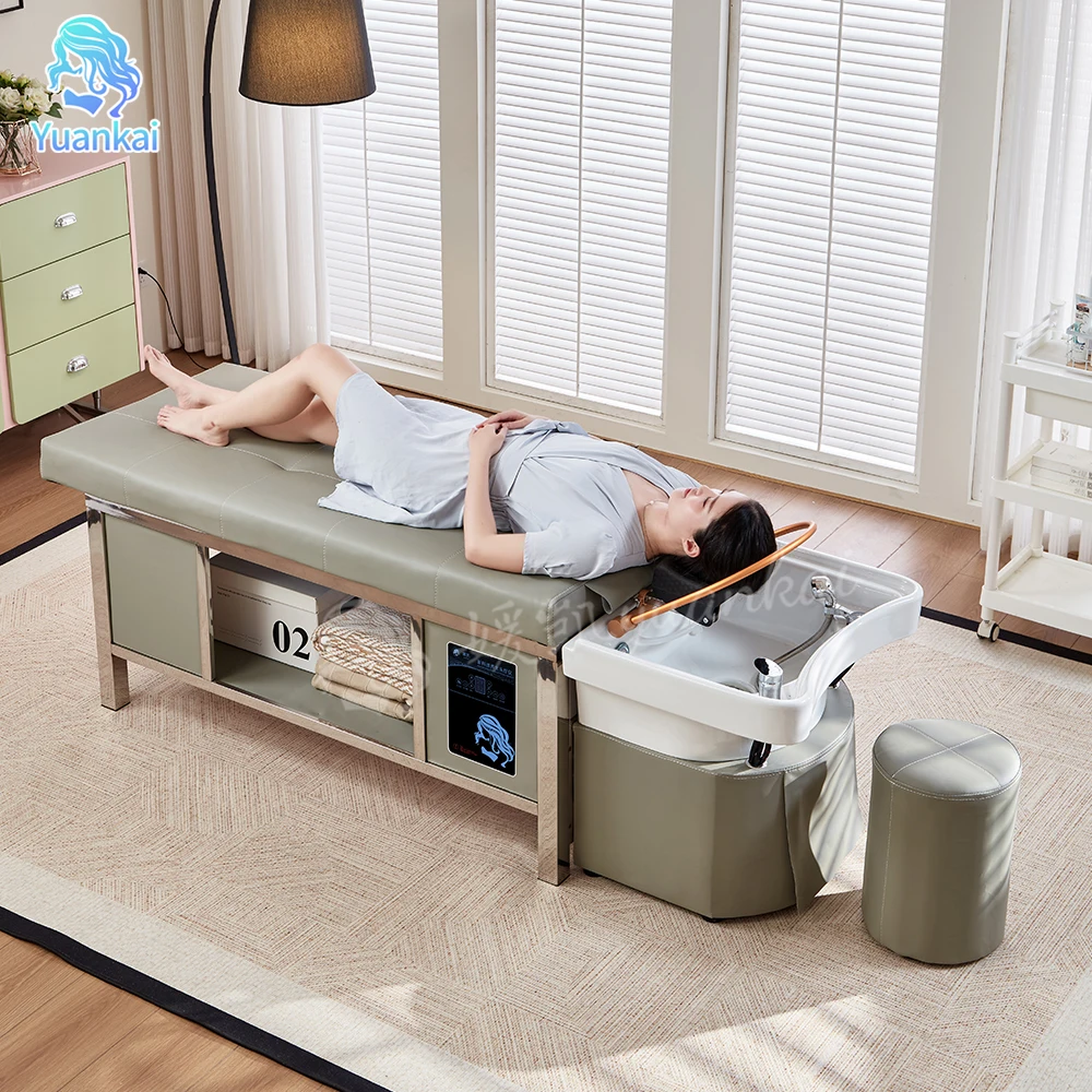 Multifunction Modern Beauty Salon Sink Water Hydrotherapy Thai Massage Table Shampoo Bowl Chair Hair Washing Head Spa Bed
Multifunction Modern Beauty Salon Sink Water Hydrotherapy Thai Massage Table Shampoo Bowl Chair Hair Washing Head Spa Bed