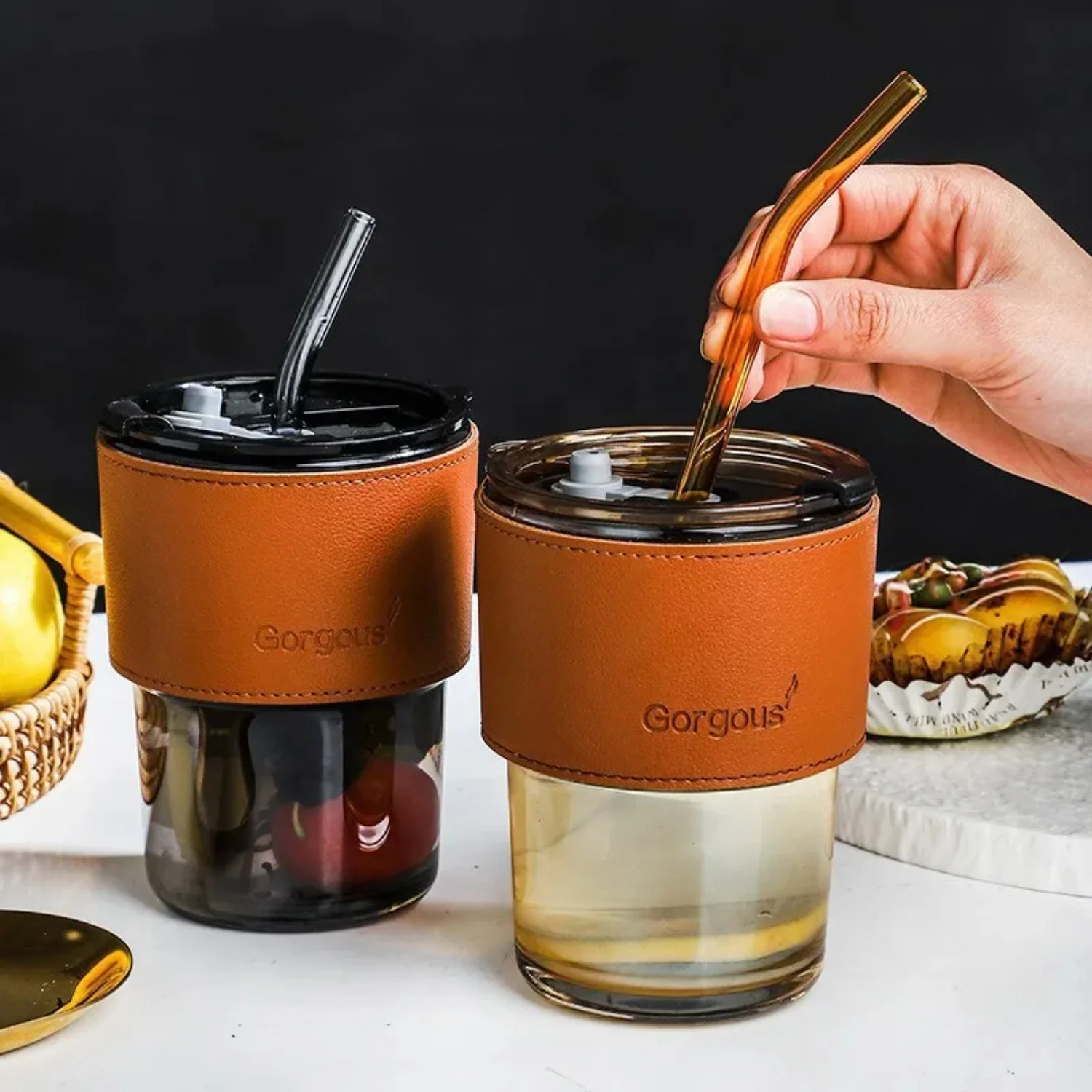 Simple Glass Cup With Lid and Straw Transparent Tea Cup Juice Glass Beer Can Milk Mocha Cups Breakfast Coffee Mug
Simple Glass Cup With Lid and Straw Transparent Tea Cup Juice Glass Beer Can Milk Mocha Cups Breakfast Coffee Mug