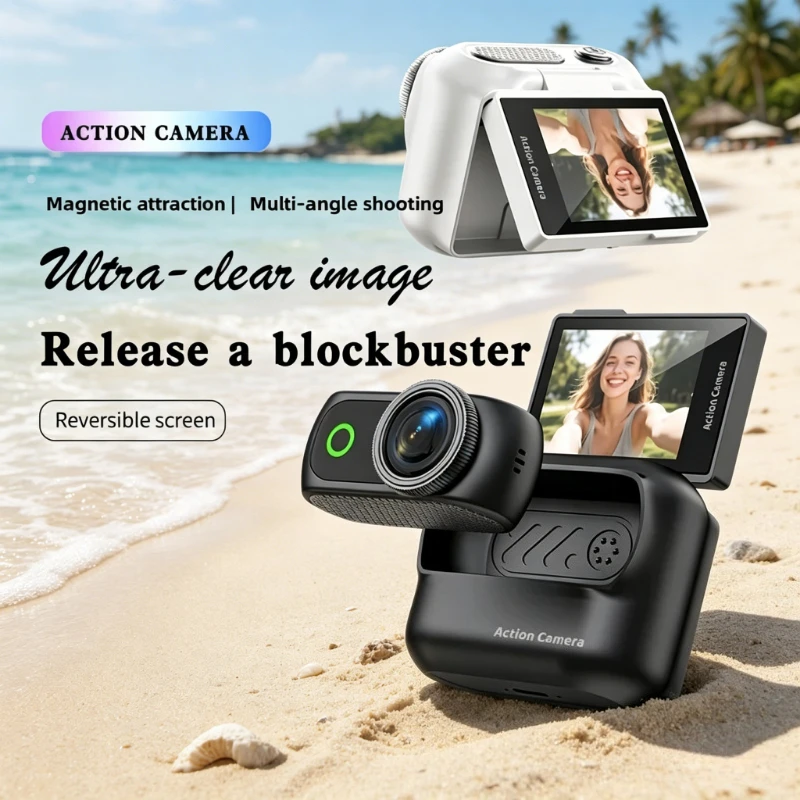 Magnetic Thumb Camera Flip Screen Long Life Battery WiFi Real-time Transmission Ultra HD Sports Camera Suitable for Travel Vlog
Magnetic Thumb Camera Flip Screen Long Life Battery WiFi Real-time Transmission Ultra HD Sports Camera Suitable for Travel Vlog