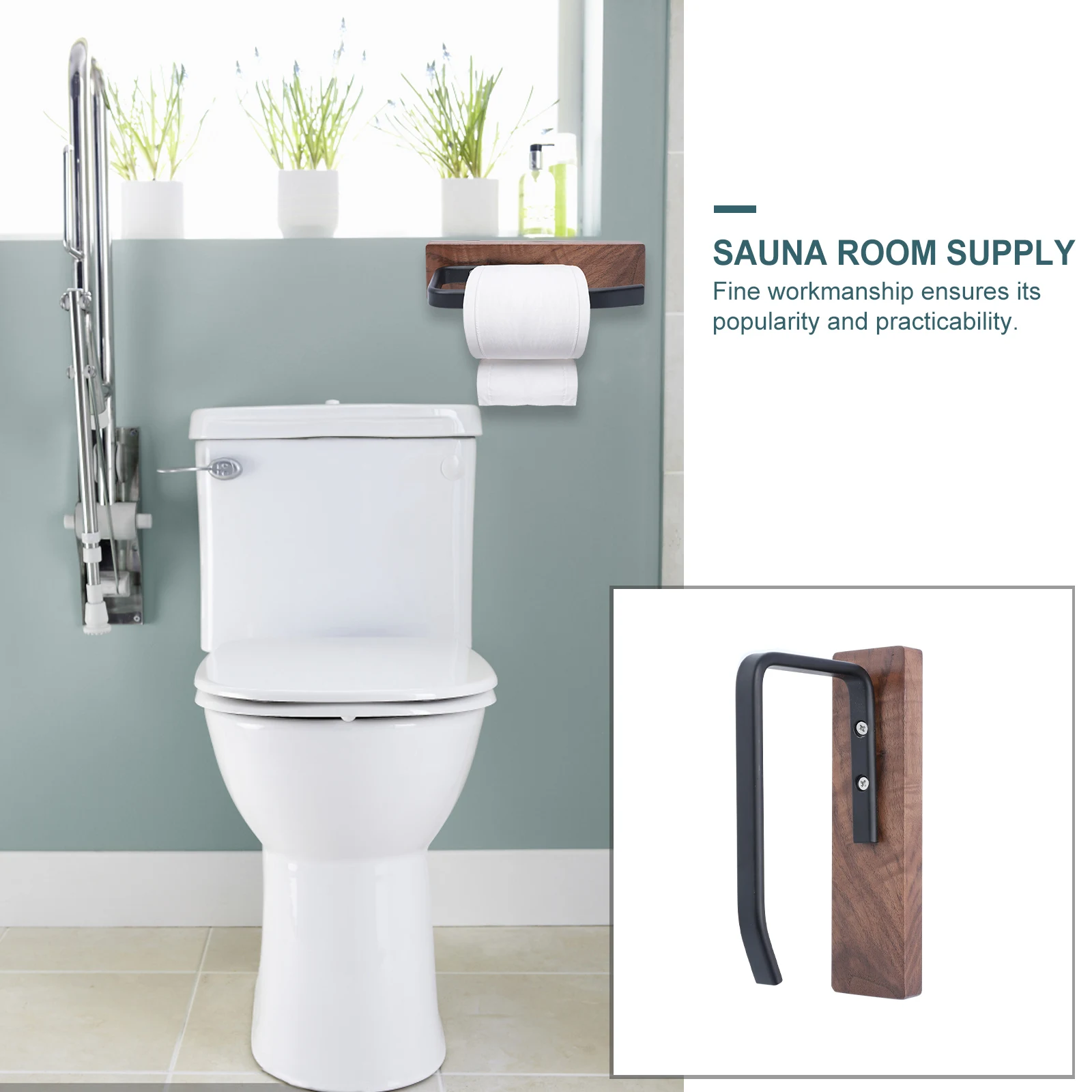 Wooden Roll Paper Holder Bathroom Wall Mount Toilet Tissue Rack Space Saving No Drilling Easy Install Durable Strong Load
Wooden Roll Paper Holder Bathroom Wall Mount Toilet Tissue Rack Space Saving No Drilling Easy Install Durable Strong Load
