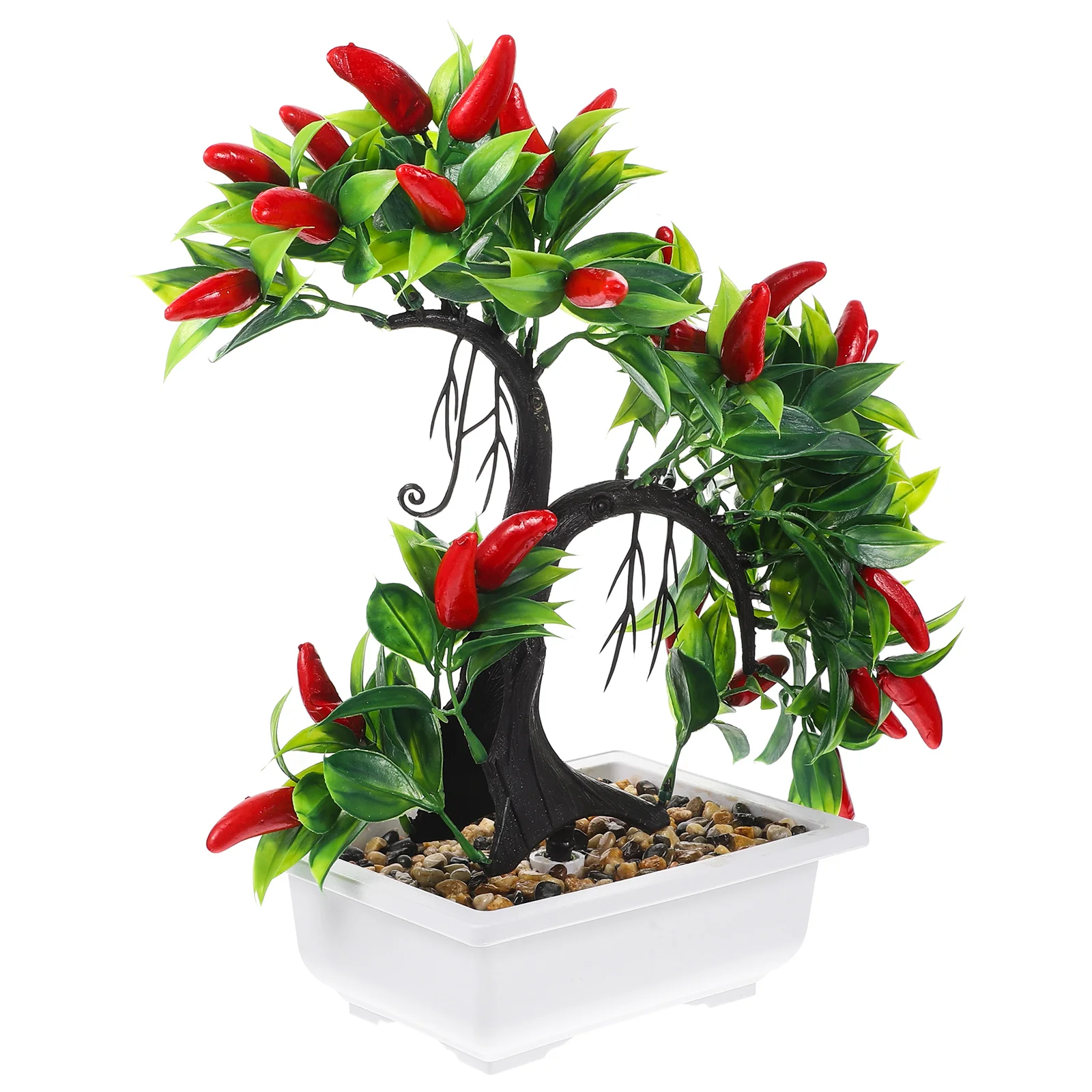 Artificial Plants Simulated Potted Chili Decor Lifelike Simple Color Plastic Material Long Lasting Home Decoration 
Artificial Plants Simulated Potted Chili Decor Lifelike Simple Color Plastic Material Long Lasting Home Decoration