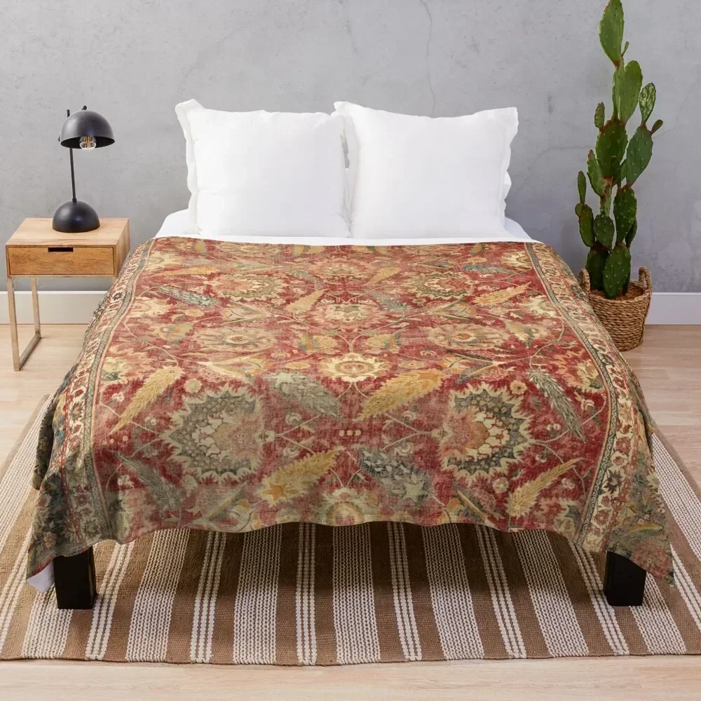17th Century Indian Carpet Print Throw Blanket Fuzzy Plush Throw Blanket for Sofa Chair
17th Century Indian Carpet Print Throw Blanket Fuzzy Plush Throw Blanket for Sofa Chair