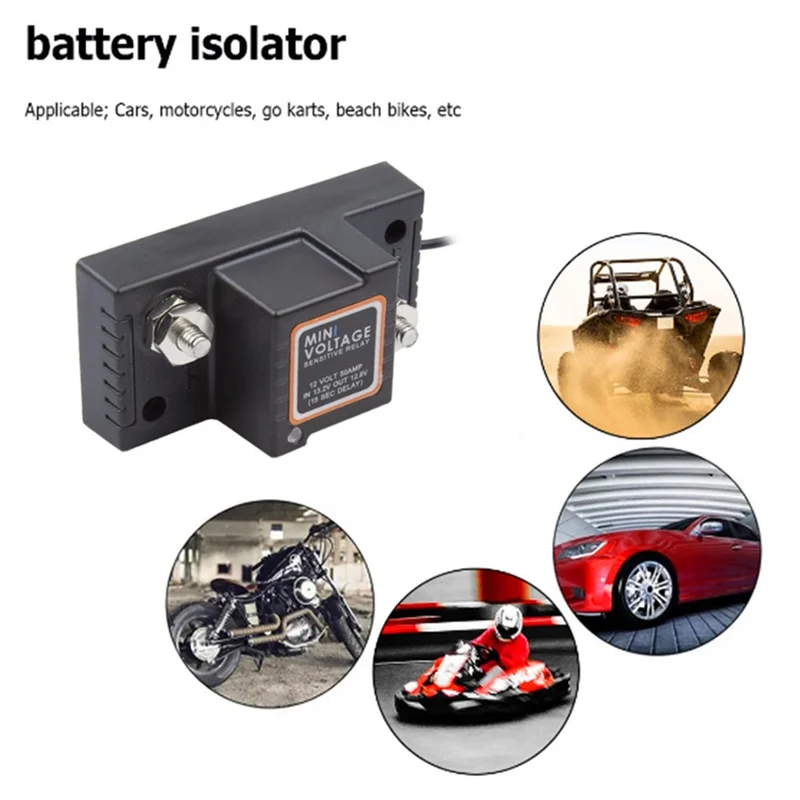 12V VSR Voltage Sensitive Relay Car Intelligent Dual Battery Controller Isolator Car Battery Relay For RV Marine Truck Parts
12V VSR Voltage Sensitive Relay Car Intelligent Dual Battery Controller Isolator Car Battery Relay For RV Marine Truck Parts