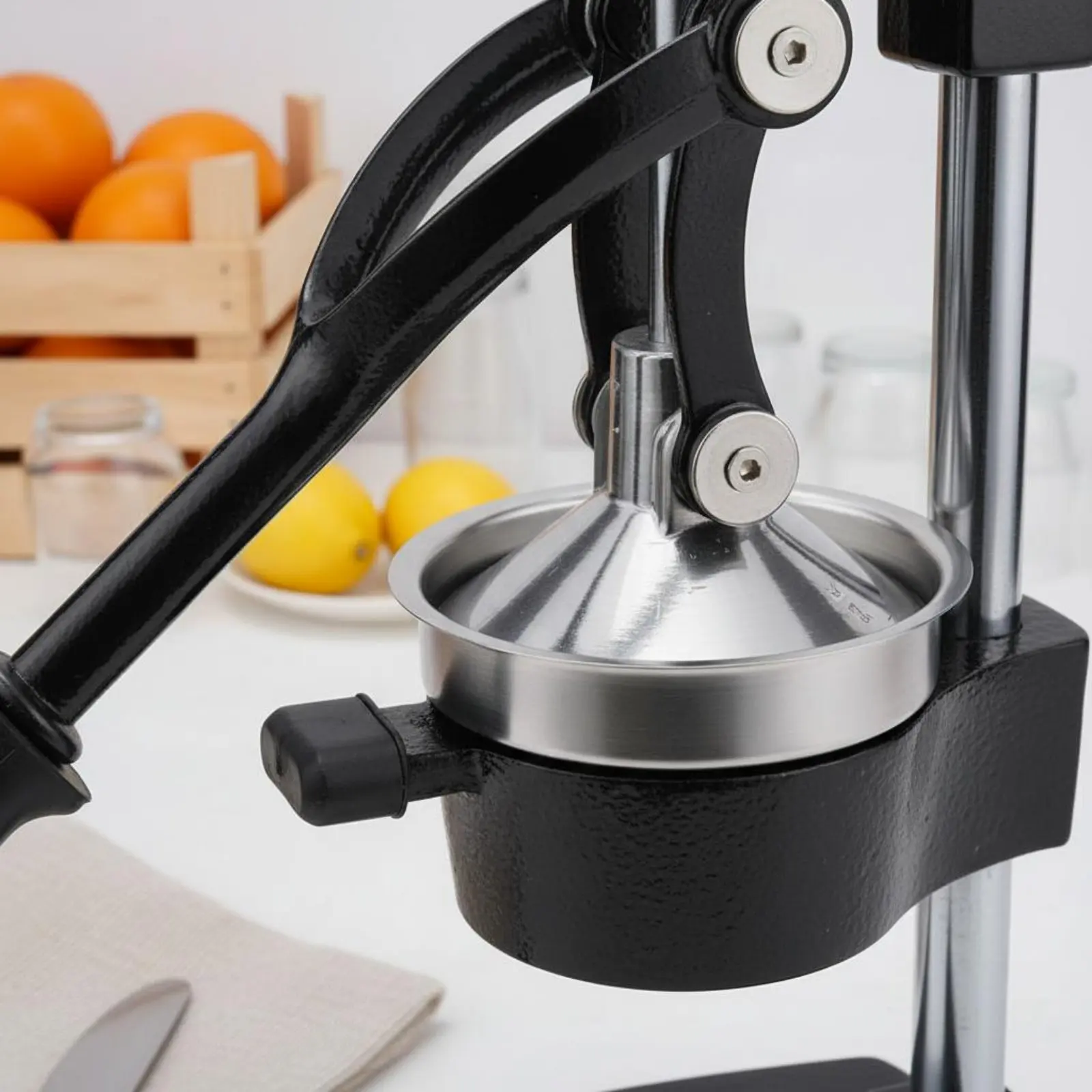 Lever Action Beverage Juicer 304 Stainless Steel Sturdy Duty Fruit Press Professional Grade Fruit Juicer Easy to Clean Kitchen
Lever Action Beverage Juicer 304 Stainless Steel Sturdy Duty Fruit Press Professional Grade Fruit Juicer Easy to Clean Kitchen