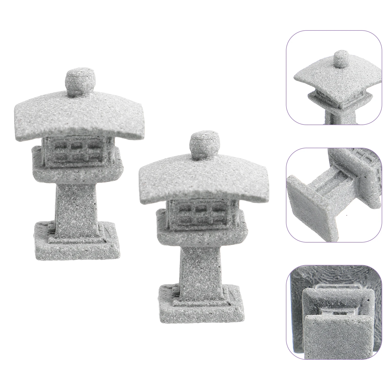 2Pcs Lantern Stone Statue Mini Zen Garden Decor Aquarium Ornaments Japanese Style Sandstone Durable Realistic Indoor
2Pcs Lantern Stone Statue Mini Zen Garden Decor Aquarium Ornaments Japanese Style Sandstone Durable Realistic Indoor