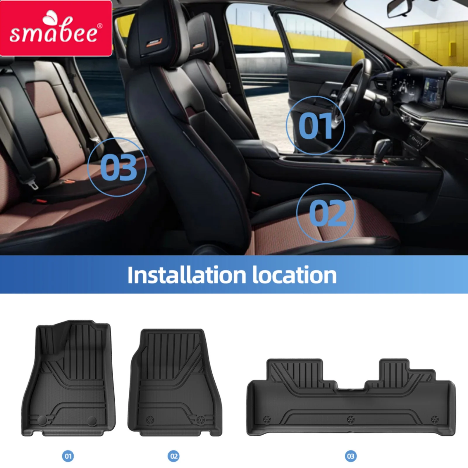 Smabee Left Drive for Xpeng Mona M03 2024 2025 With Subwoofer Car Floor Mats Cargo Liner Trunk Pad TPE Waterproof Accessories
Smabee Left Drive for Xpeng Mona M03 2024 2025 With Subwoofer Car Floor Mats Cargo Liner Trunk Pad TPE Waterproof Accessories