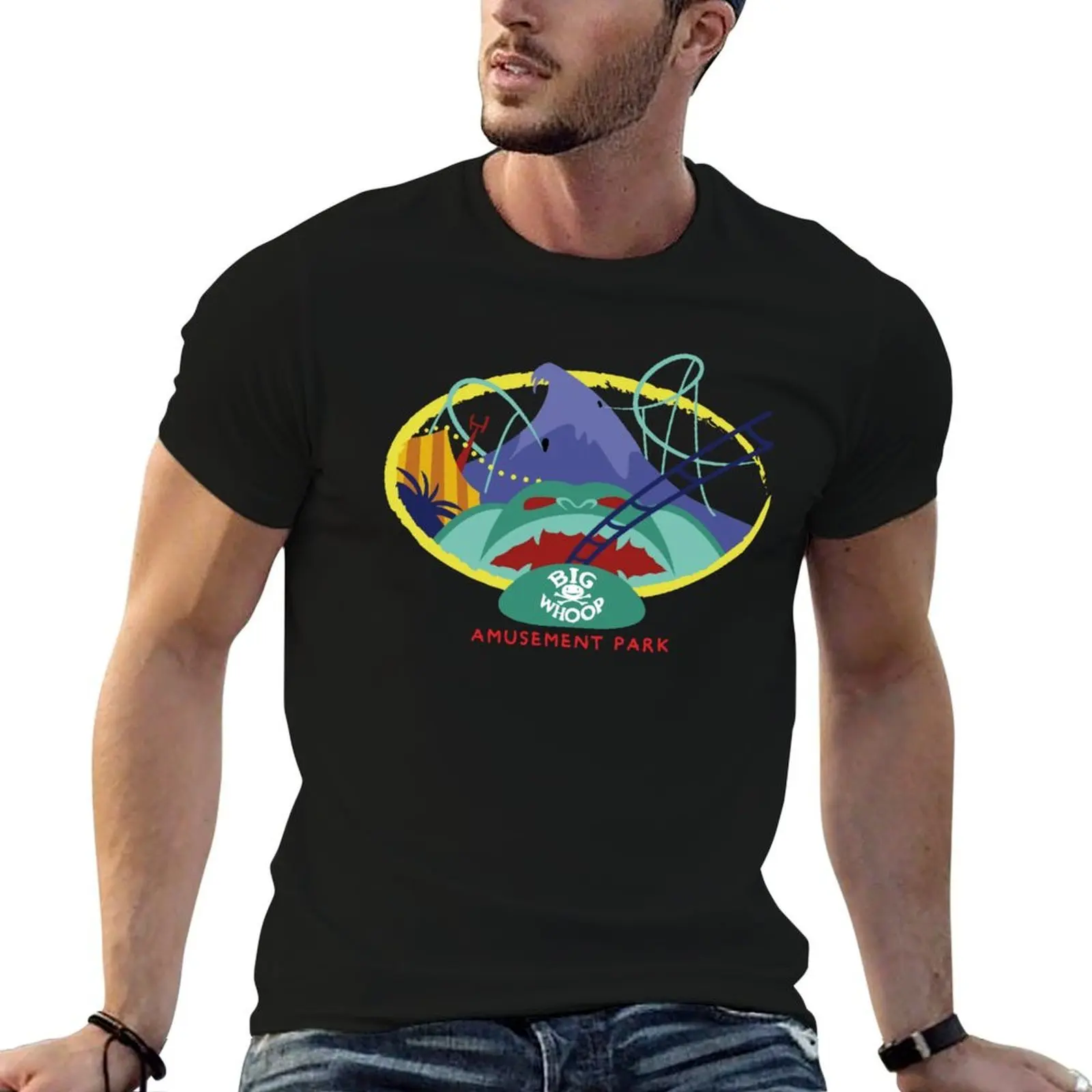 BIG WHOOP AMUSEMENT PARK T-Shirt t shirts cotton 100% t shirts for man slim fit printed t shirts for man T-shirt
BIG WHOOP AMUSEMENT PARK T-Shirt t shirts cotton 100% t shirts for man slim fit printed t shirts for man T-shirt