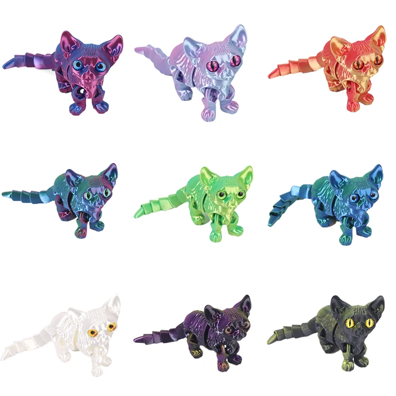 1 Piece Kids Gifts 3D Printed Toys Siamese Cat Figures Multi-joint Model Ornament Realistic Animal Decoration Toy
1 Piece Kids Gifts 3D Printed Toys Siamese Cat Figures Multi-joint Model Ornament Realistic Animal Decoration Toy