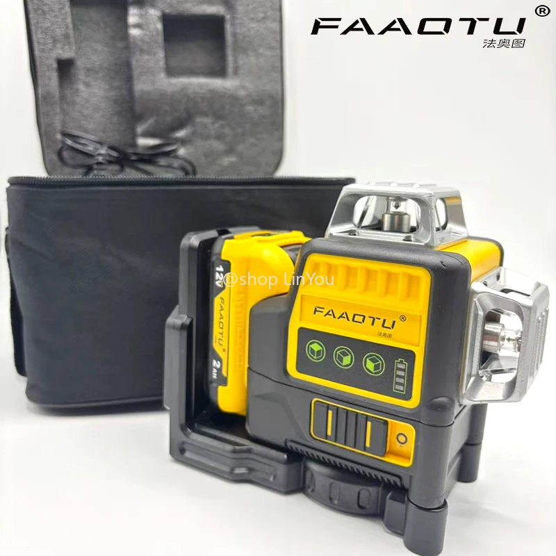 New FAAOTU 089LG 12V laser horizontal 12-line 3-sided * 360-degree green light self-leveling vertical cross line tool drill
New FAAOTU 089LG 12V laser horizontal 12-line 3-sided * 360-degree green light self-leveling vertical cross line tool drill
