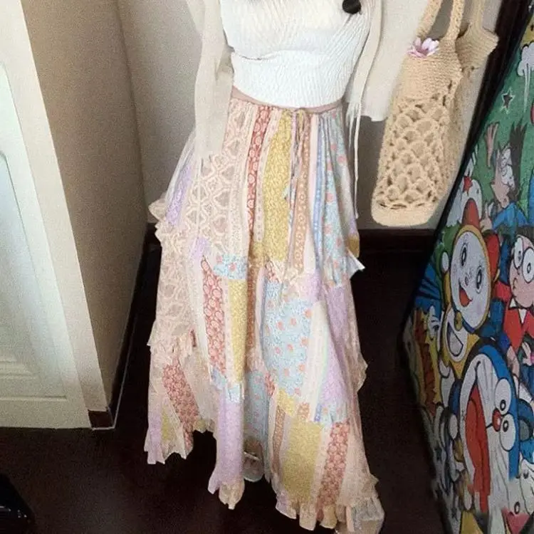 Wedbleser Retro Printed Midi Skirt Women Spring Summer 2025 New Design High Waist Slimming Lace A-line Medium Long Skirts
Wedbleser Retro Printed Midi Skirt Women Spring Summer 2025 New Design High Waist Slimming Lace A-line Medium Long Skirts