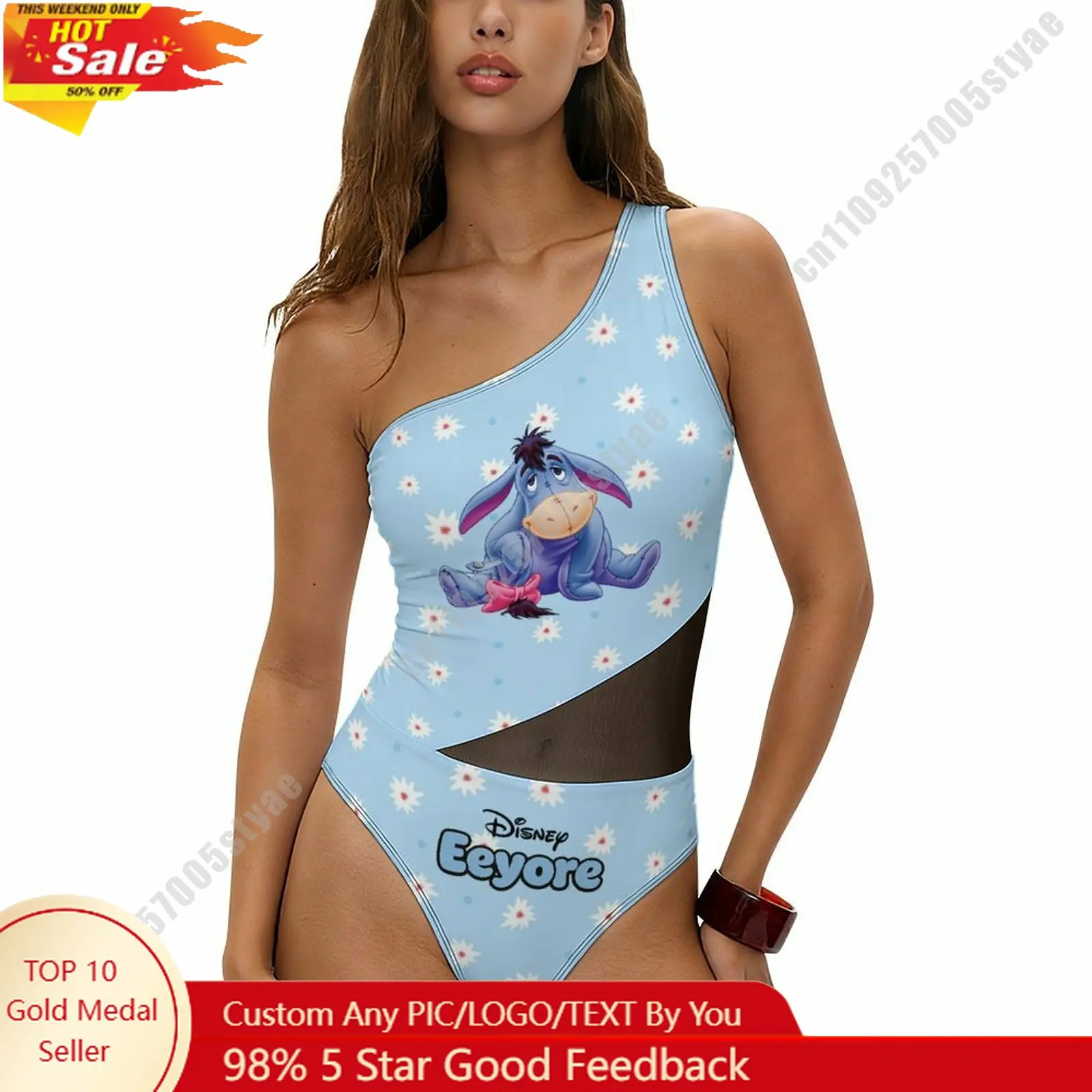 Eeyore Swimsuit Disney Personalized Custom Print One Piece Swimwear Sheer Mesh Cutout Bathing Suit Beachwear Holiday Gifts
Eeyore Swimsuit Disney Personalized Custom Print One Piece Swimwear Sheer Mesh Cutout Bathing Suit Beachwear Holiday Gifts