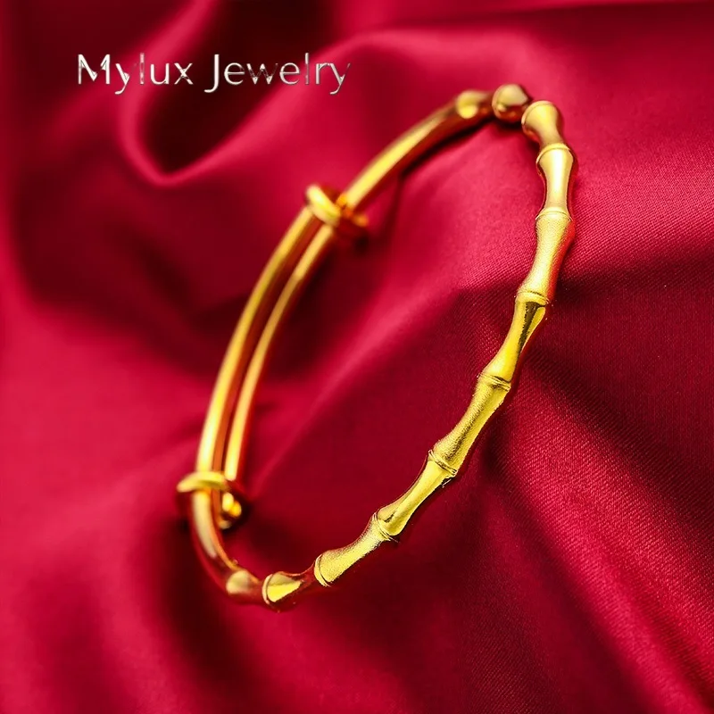 Mylux Jewelry 9999 genuine gold 24K gold ancient bamboo leaf style gold bracelet gold jewelry gift open bracelet
Mylux Jewelry 9999 genuine gold 24K gold ancient bamboo leaf style gold bracelet gold jewelry gift open bracelet