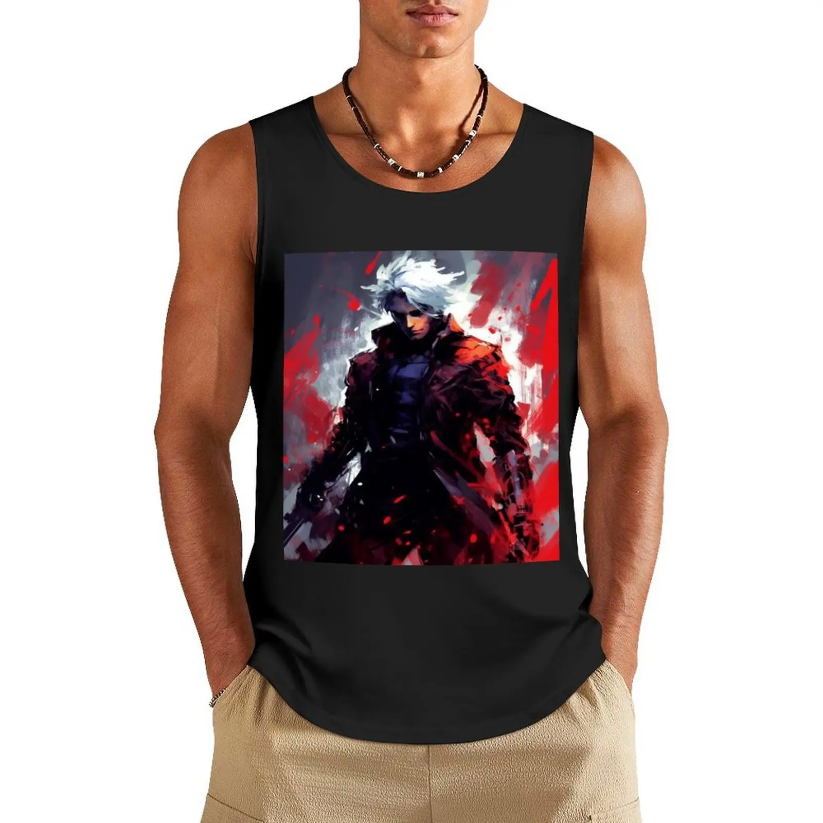 Dante - Devil May Cry - Legendary Devil Hunter Tank Top Working vest Men's summer clothes 2025 Men's singlets
Dante - Devil May Cry - Legendary Devil Hunter Tank Top Working vest Men's summer clothes 2025 Men's singlets