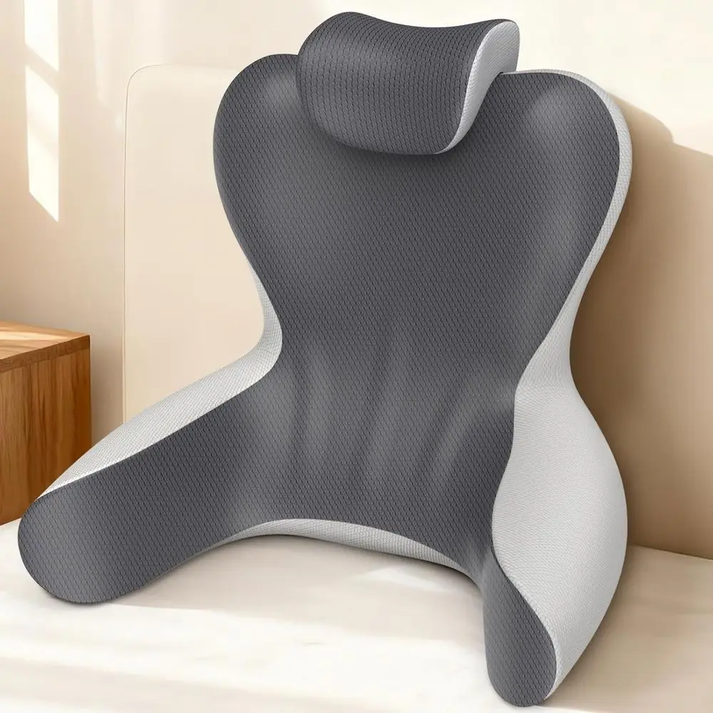 Reading Pillow or Sitting in Bed, 22”H Bed Rest Pillows with Arms, Back Pillows or Sitting Up, Ergonomic Lumbar Support Cushion
Reading Pillow or Sitting in Bed, 22”H Bed Rest Pillows with Arms, Back Pillows or Sitting Up, Ergonomic Lumbar Support Cushion