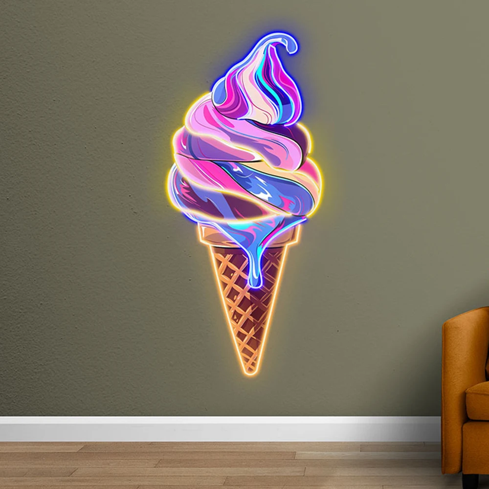 Ice Cream Neon Light Custom Business Sign for Shop Bar Coffee Restaurant Ice Cream Party Wall Decor Light Personalized Gifts
Ice Cream Neon Light Custom Business Sign for Shop Bar Coffee Restaurant Ice Cream Party Wall Decor Light Personalized Gifts
